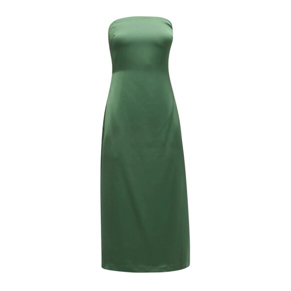 Ramy Brook Lisa Strapless Dress Spruce Green Size 8 NEW NWT - Picture 3 of 11